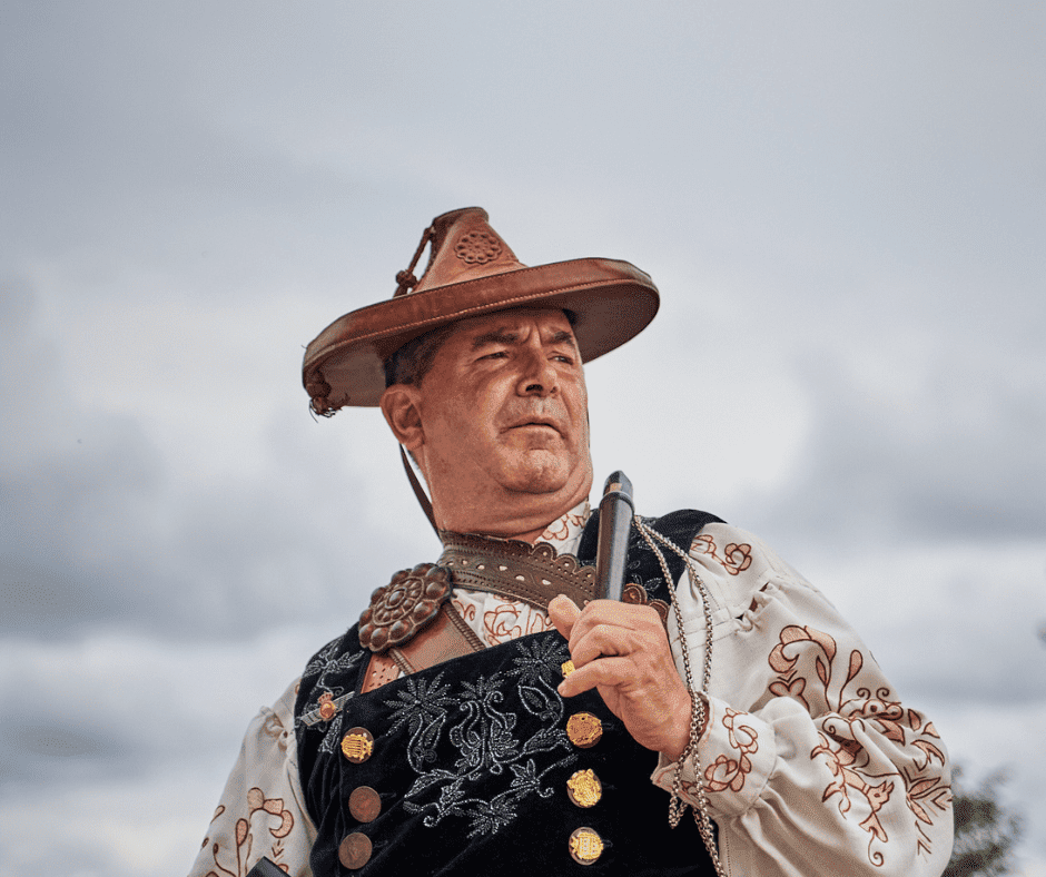 El mariquelo de Salamanca vestido de charro